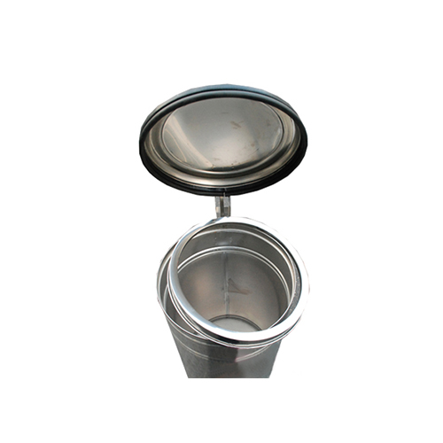 신페달형 스텐휴지통 137L P-500