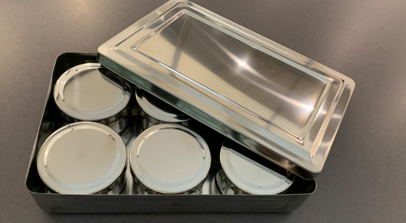 스텐 사각 보존식 용기 원형 6P, 8P NDF-252FIR