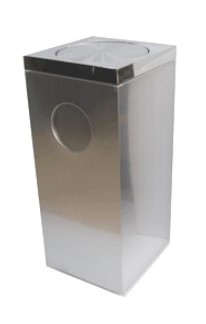 뱅뱅이 스윙 사각 스텐 휴지통 소 215X215XH720